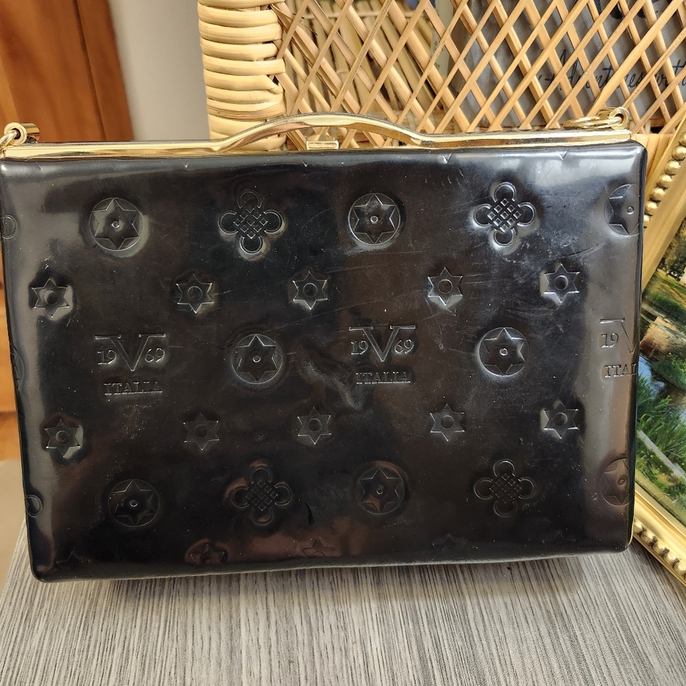 Versace v1969 Abbigliamento Black Sportivo Scarlett Frame Crossbody Bag - Picture 2 of 8